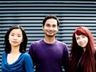 Zakladatelé startupu MysteryVibe Shanshan Xu (zleva), Soumyadip Rakshit a...