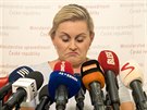 Ministryn spravedlnosti Tana Mal na mimodn tiskov konferenci ke svm...