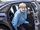 Nmecká kancléka a pedsedkyn CDU Angela Merkelová ped natáením televizního...