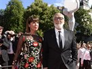 Jií Bartoka s manelkou Andreou (Karlovy Vary, 7. ervence 2018)