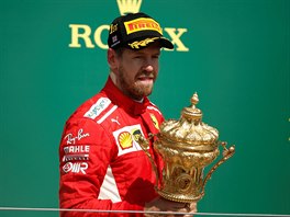 Vtz Velk ceny Britnie formule 1 nmeck jezdec Sebastian Vettel ze stje...