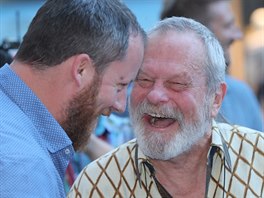 Reisér Terry Gilliam s Krytofem Muchou (3. ervence 2018).