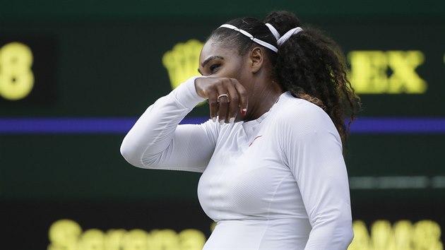 Serena Williamsov v osmifinle Wimbledonu.