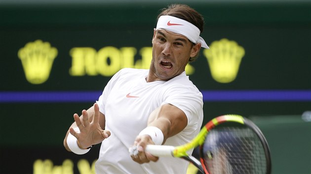 Rafael Nadal v osmifinle Wimbledon.
