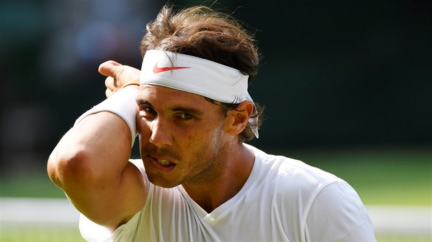 Svtov jednika Rafael Nadal v osmifinle Wimbledonu.