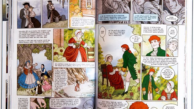 Záběr z českého vydání komiksu Američtí bohové