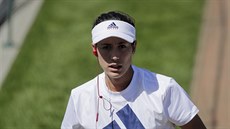 Obhájkyn titulu Garbin Muguruzaová tsn ped prvním duelem ve Wimbledonu.