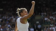 Simona Halepová na loském Roland Garros. 