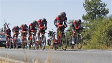 BMC bhem asovky drustev na Tour de France.