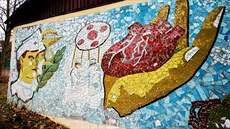 Mozaika Srdce na dlani byla v Milovicích.