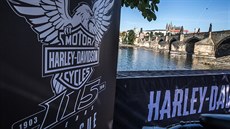 Píprava na oslavy 115. výroí Harley-Davidson v Praze
