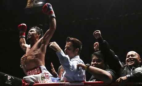 Manny Pacquiao slaví titul mistra svta ve welterové váze organizace WBA.