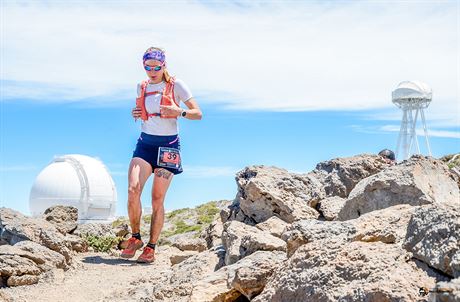 Zuzana Bartasová pi závod Transvulcania