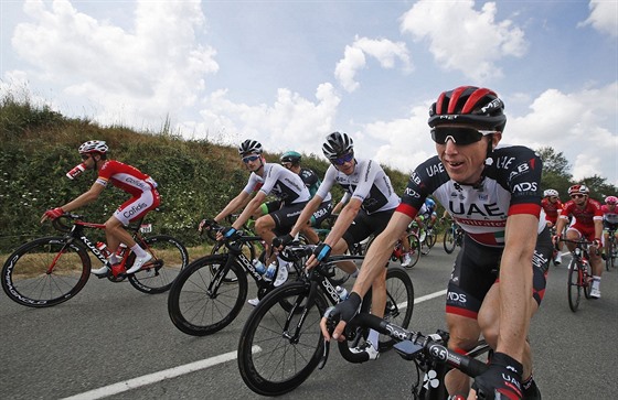 Zprava Daniel Martin, Chris Froome, a Wout Poels v sedmé etapě Tour de France.