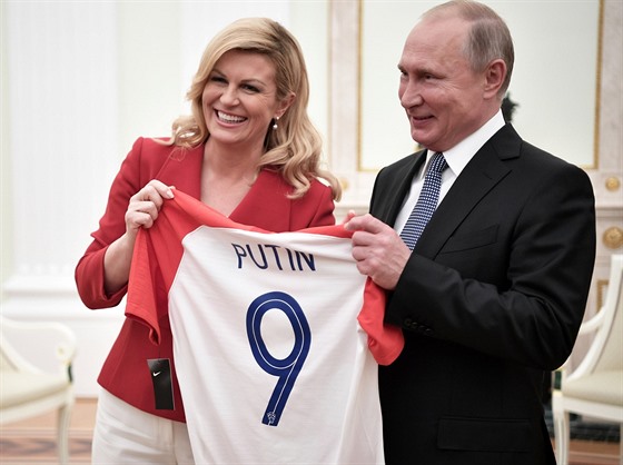 Ruský prezident Vladimir Putin se v Moskv seel s chorvatskou prezidentkou...