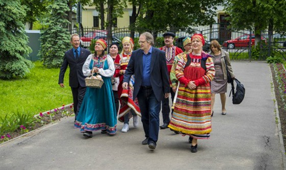 Poslední návštěva Suzdalu se neobešla bez tradičních krojů, připomínající...