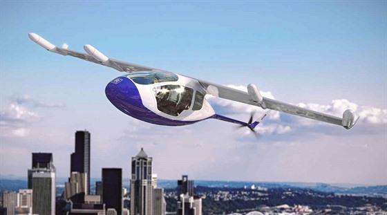 Koncept létajícího taxi EVTOL automobilky Rolls-Royce. Elektinou pohánný...