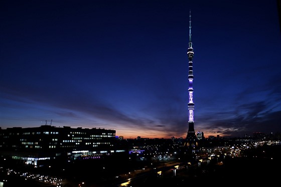 Televizní vysíla Ostankino v Moskv