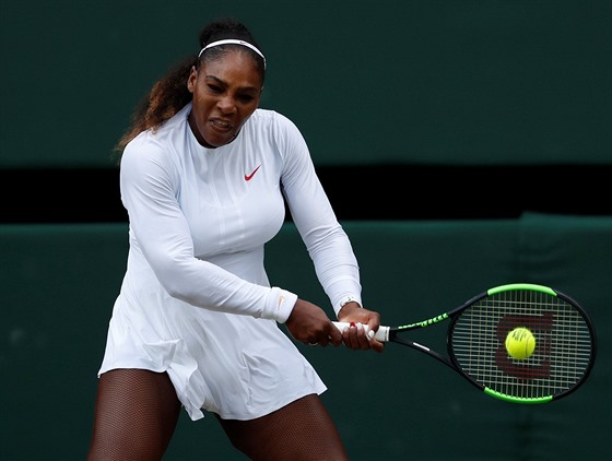 Amerianka Serena Williamsová bhem wimbledonského finále.