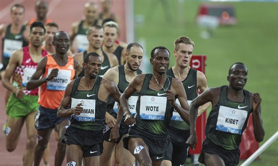 V poli běžců v závodu na 1 500 metrů nechyběl  při Diamantové lize v Rabatu...
