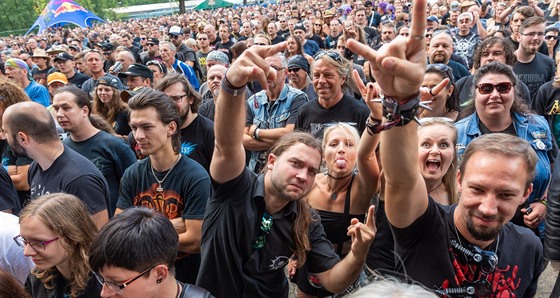 Fanoušci na metalovém festivalu Masters of Rock 2018 ve Vizovicích
