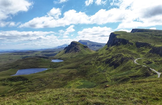 Výhledy na skalní formaci Quiraing rozhodn stály za to.