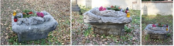 Tento náhrobek patří k nejznámějším Olšanských hřbitovech. Jsou zde podle...