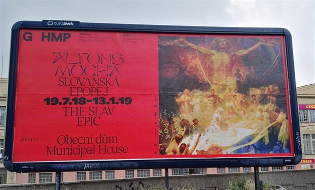 Na billboardu chybí, e v Praze uvidíte jen kus díla.