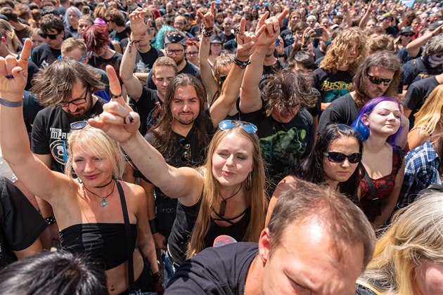 Fanouci na metalovém festivalu Masters of Rock 2018 ve Vizovicích.