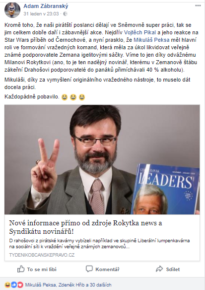 Facebook Mikule Peksy