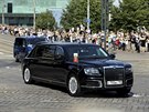 Limuzína Vladimira Putina projíždí Helsinkami (16. července 2018)