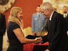 Prezident Miloš Zeman jmenoval na Pražském hradě čtyřicet nových soudců. (10....