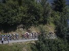Momentka z jedenácté etapy Tour de France.