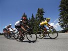 Ve lutém trikotu jedoucí Greg van Avermaet na Tour de France.