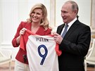 Ruský prezident Vladimir Putin se v Moskv seel s chorvatskou prezidentkou...