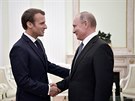Ruský prezident Vladimir Putin se v Moskv setkal s francouzským prezidentem...