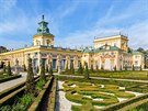 Varava: Palác Wilanow, rezidence krále Jana III., stojí kousek za mstem....