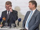 Premiér Andrej Babiš uvedl do úřadu nového ministra spravedlnosti Jana...