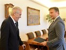 Prezident Miloš Zeman jmenoval Jana Kněžínka ministrem spravedlnosti (10....