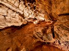 Souasn prohldkov trasa Chnovsk jeskyn je dlouh 260 metr a peven...