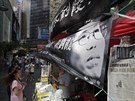 V Hong Kongu se poádaly demonstrace za proputní Liou Sia z domácího vzení.