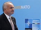 Slovenský prezident Andrej Kiska dorazil na summit NATO v Bruselu. (11....