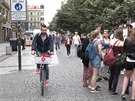V ulicch Prahy postupn zan platit zkaz kol (12.7.2018)
