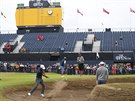 Jorda Spieth pi trninku na britsk The Open na skotskm hiti Carnoustie.