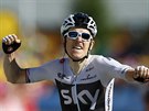 Geraint Thomas slaví triumf v jedenácté etap Tour de France.