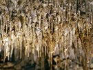 Detail ásti krápníkové výzdoby Jeskyn tisíc brek