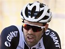 Tom Dumoulin v cíli esté etapy Tour de France