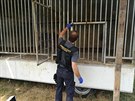 Ze zásahu veteriná a policie v bioparku (16. 7. 2018)