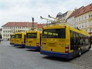Nové parciální trolejbusy v Teplicích.