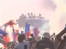 Boulivé pivítání franzouských fotbalových hrdin